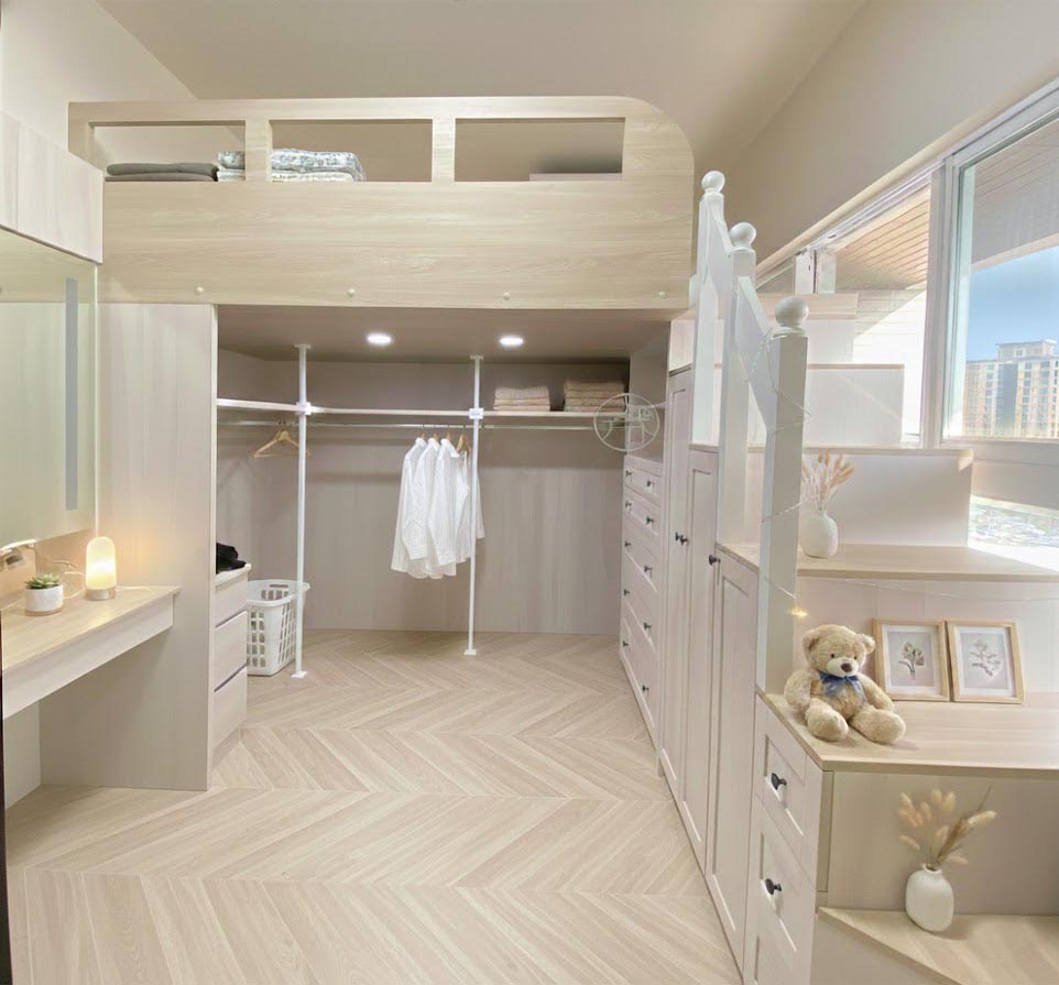 創意架高床-魔術增大空間